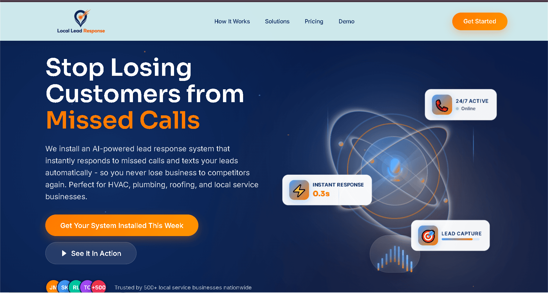 Local Lead Response - GHL Website preview